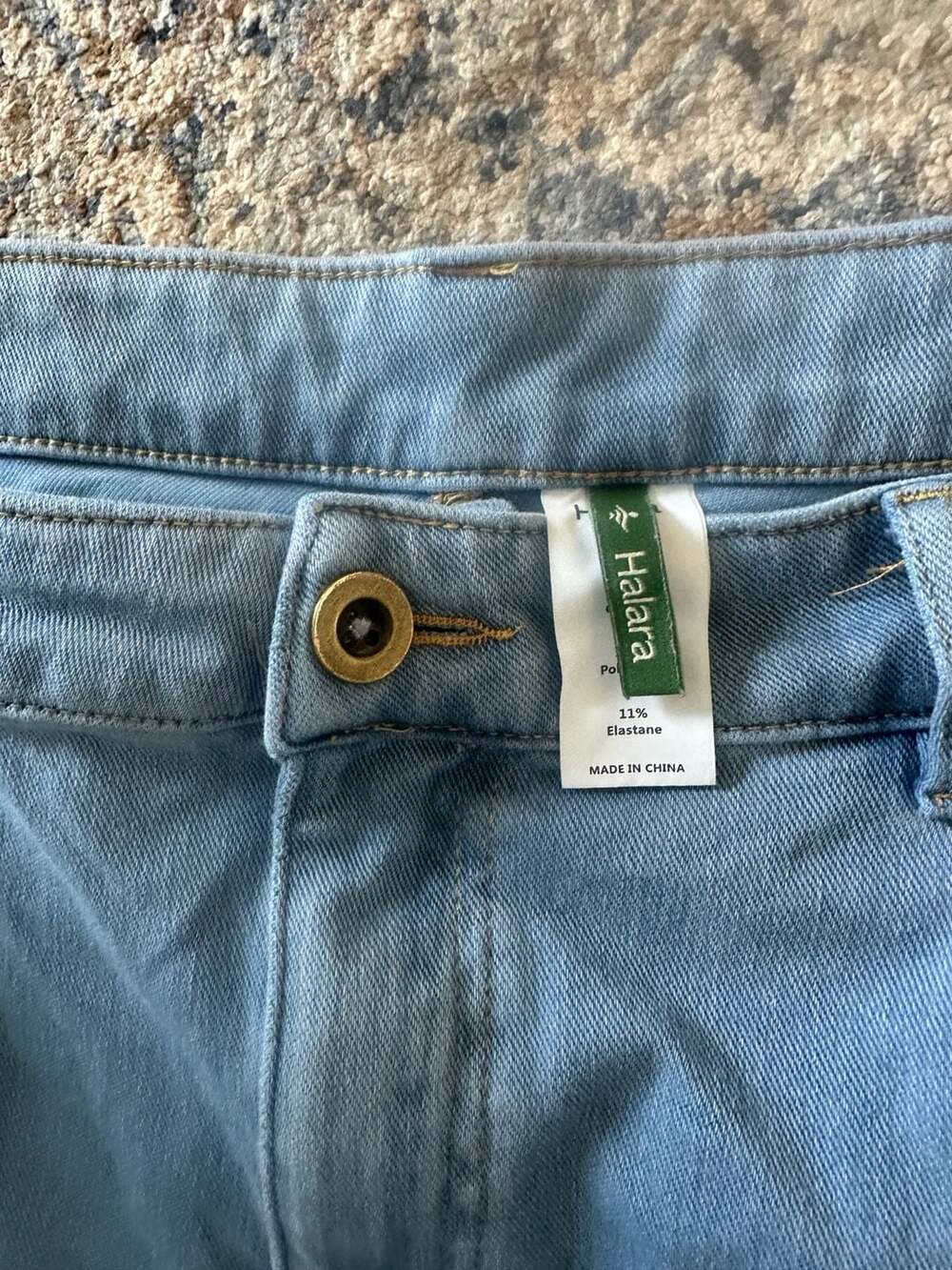 Halara Regular XL Women's Casual Stretch Denim Bermuda Shorts - Picture 2 of 5
